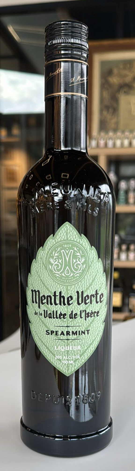 Menthe Verte Spearmint Liqueur bottle